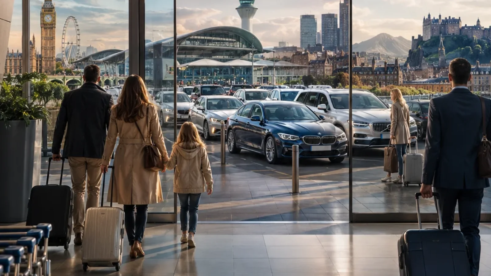 TopRatedPlaces.ai editorial cover for Best Car Rental Companies at UK Airports 2026